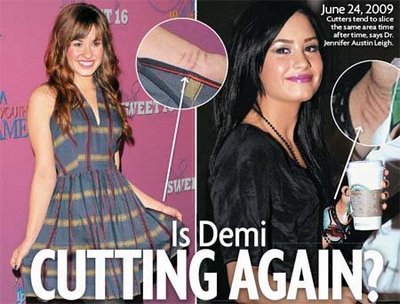 Rumors are flying today that teen actress and singer Demi Lovato is cutting 